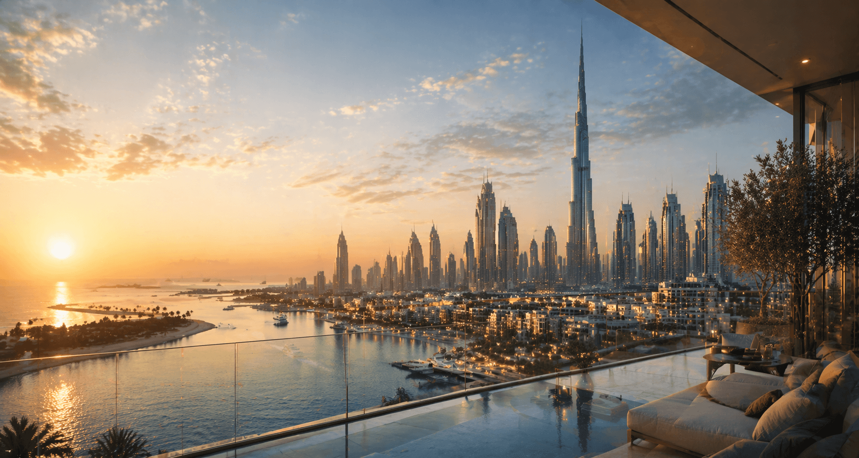 Dubai luxury skyline and premium residences